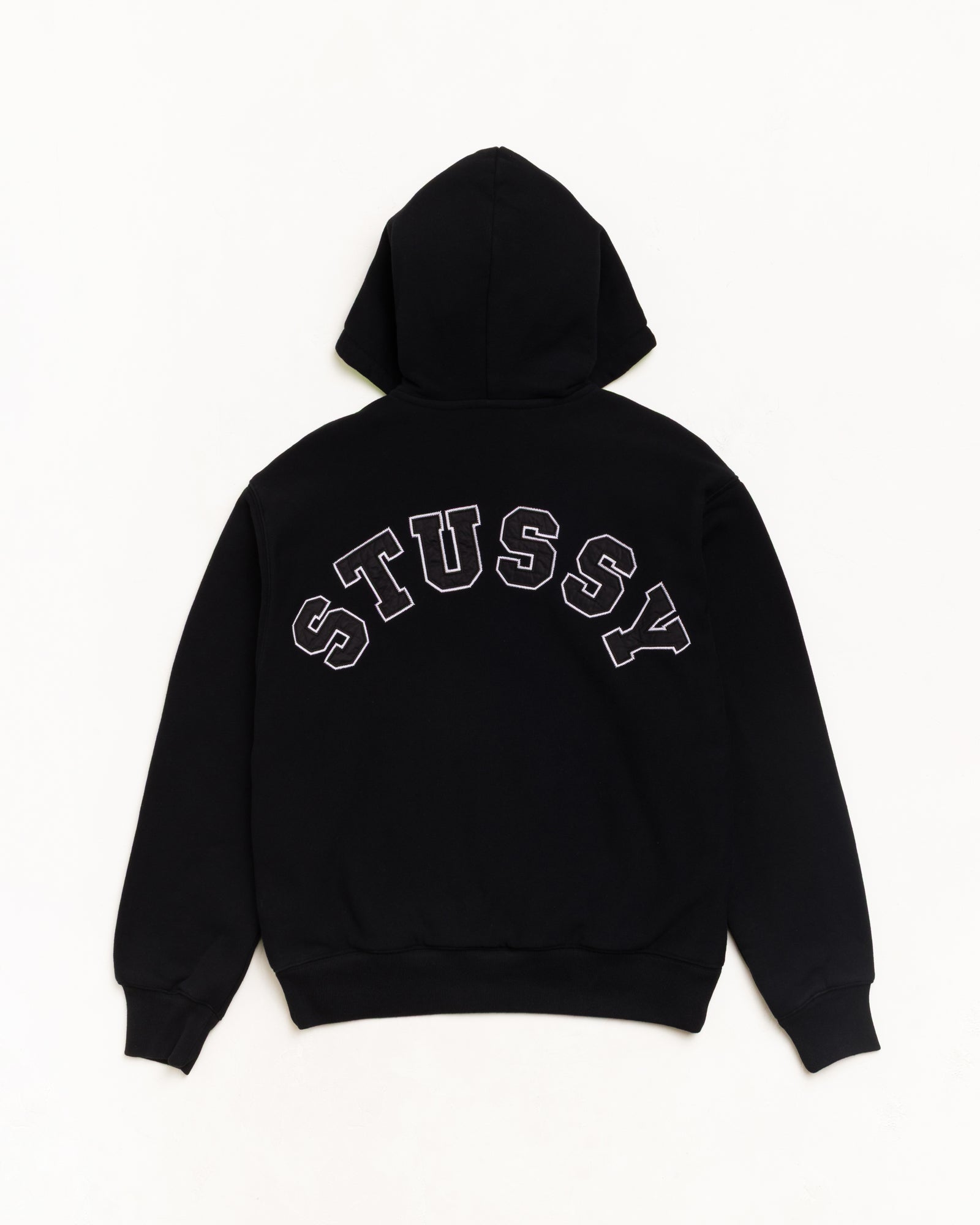 Double Faced Zip Hoodie - Black | Zip-up Fleece | Stüssy UK