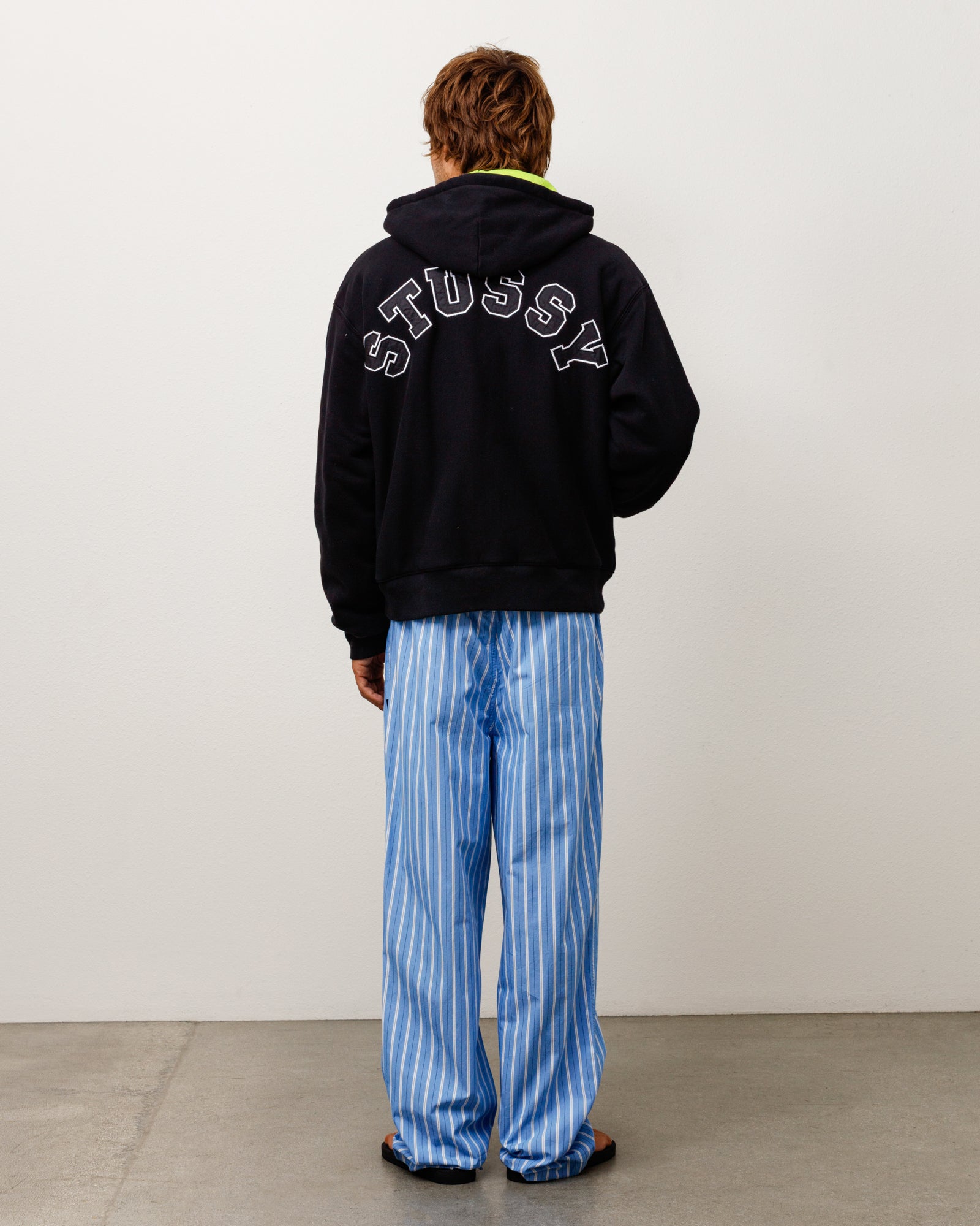 Double Faced Zip Hoodie - Black | Zip-up Fleece | Stüssy UK