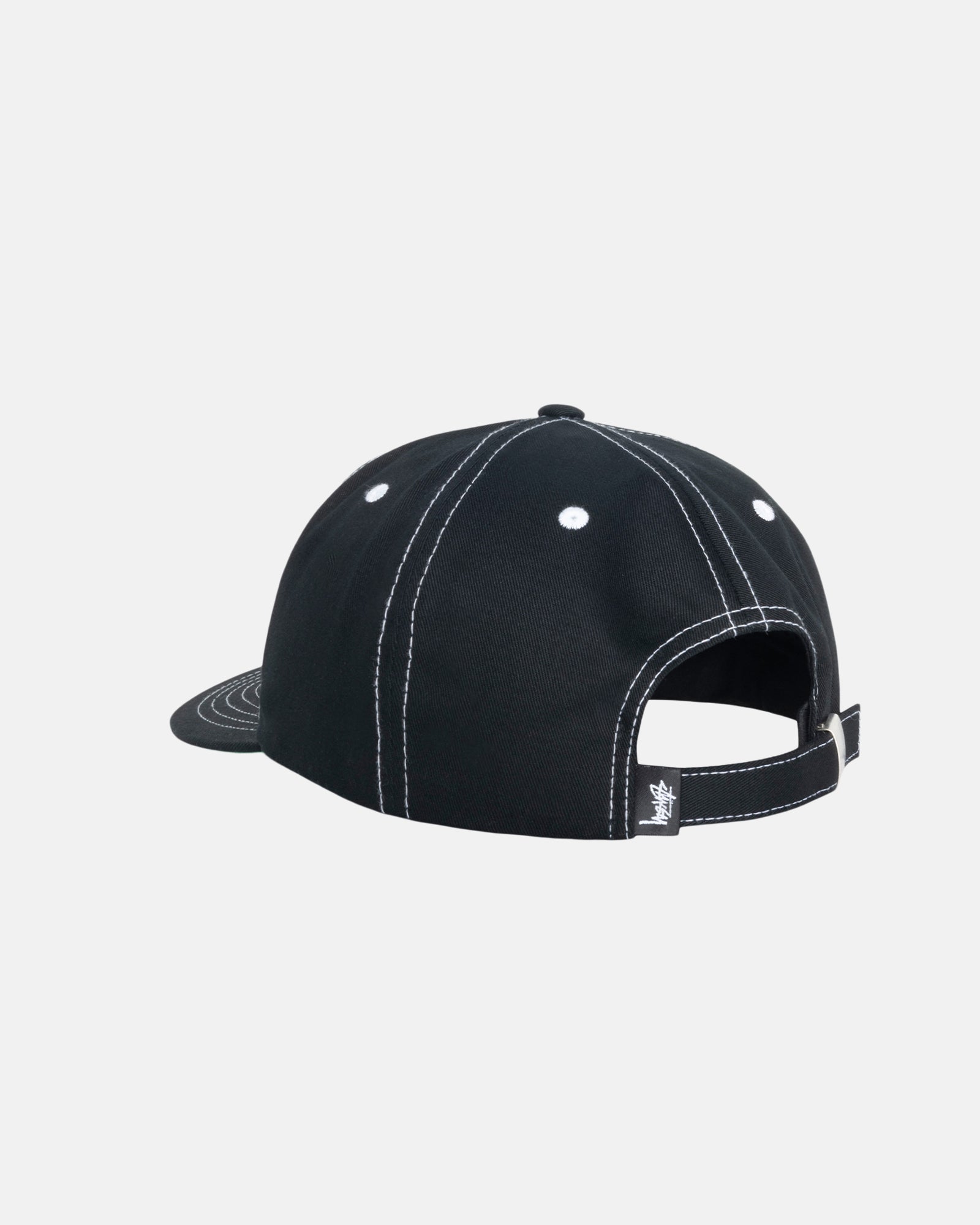 Mid-Depth Stu Arch Strapback in true black – Stüssy Europe – Stüssy UK