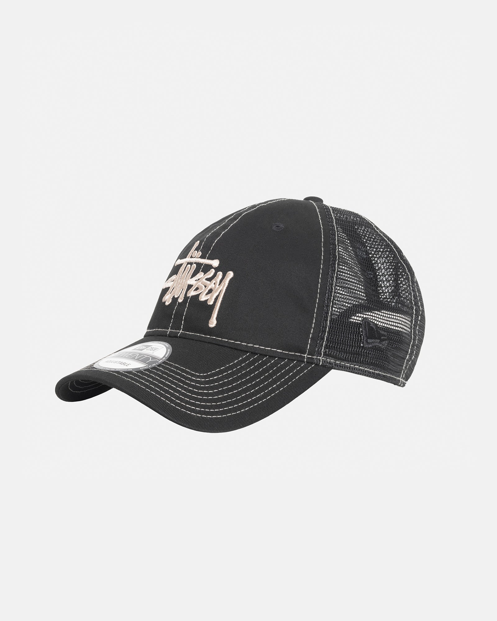 Stüssy New Era 9Twenty Basic Trucker Black Headwear