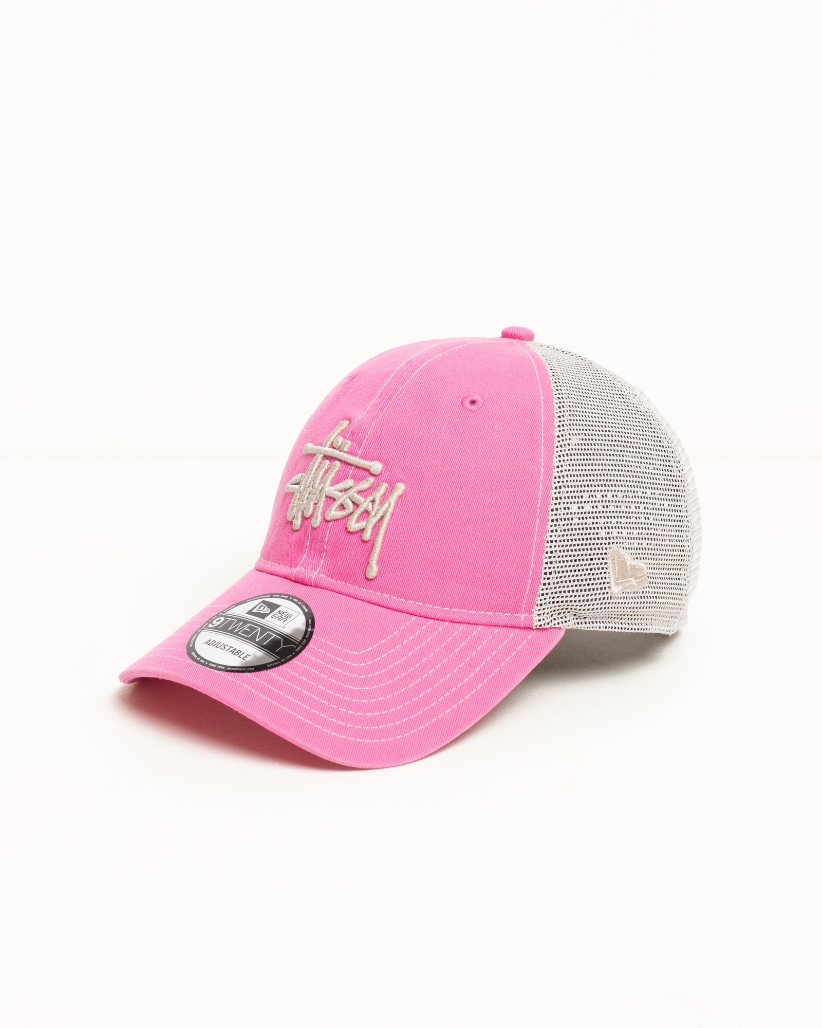 帽子 Stussy Crown Mesh Trucker Cap Pink New Era 9Twenty Washed Basic Trucker – Pink | Headwear | Stüssy UK