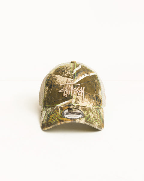 Washed Basic Trucker 9twenty Unisex In Real Tree Edge