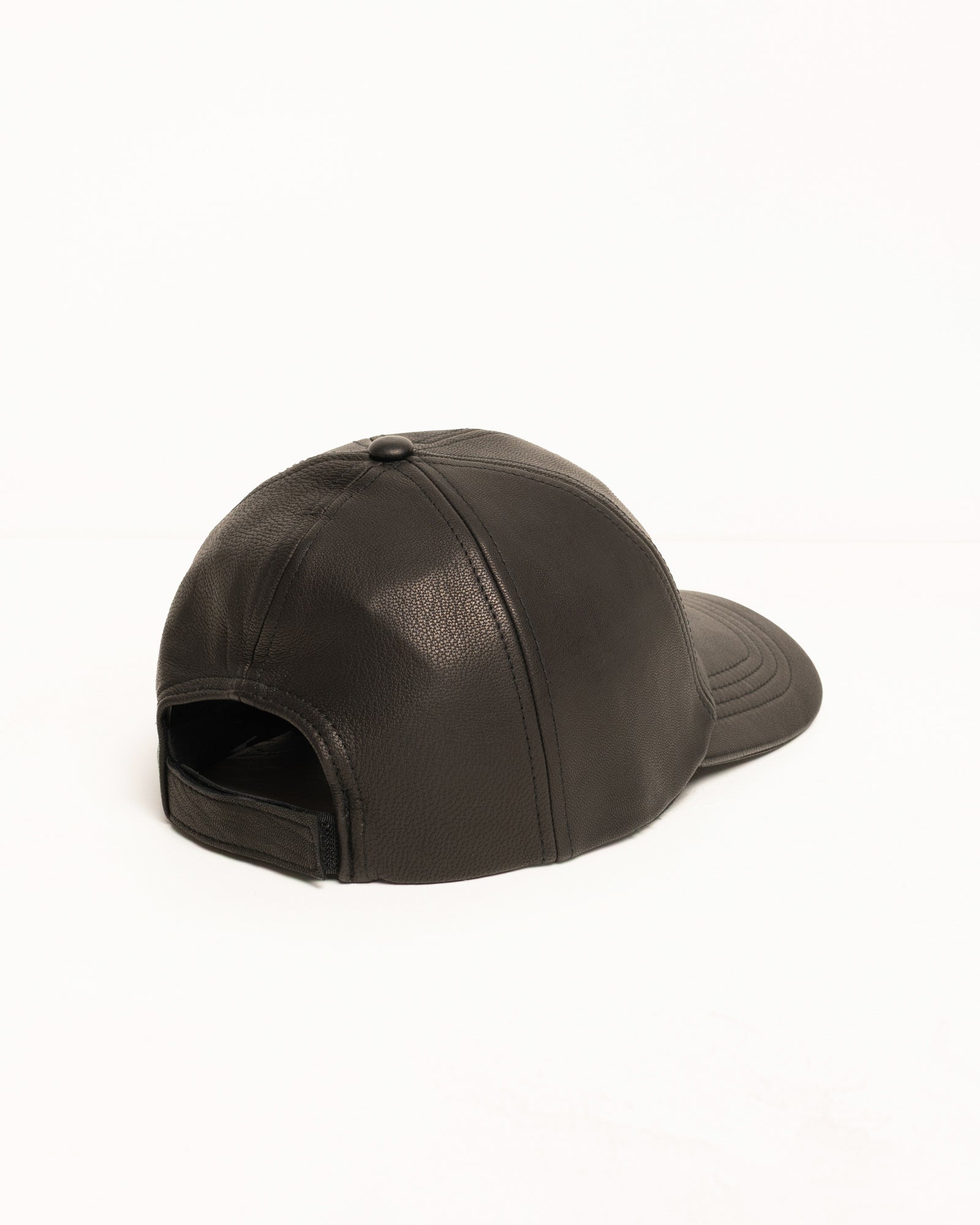 LOW PROFILE LEATHER STRAPBACK