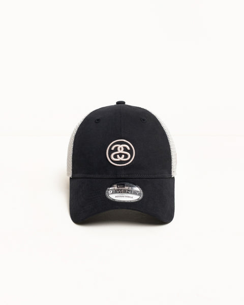 New Era 9Twenty Ss Link Trucker – Night Black | Headwear | Stüssy UK