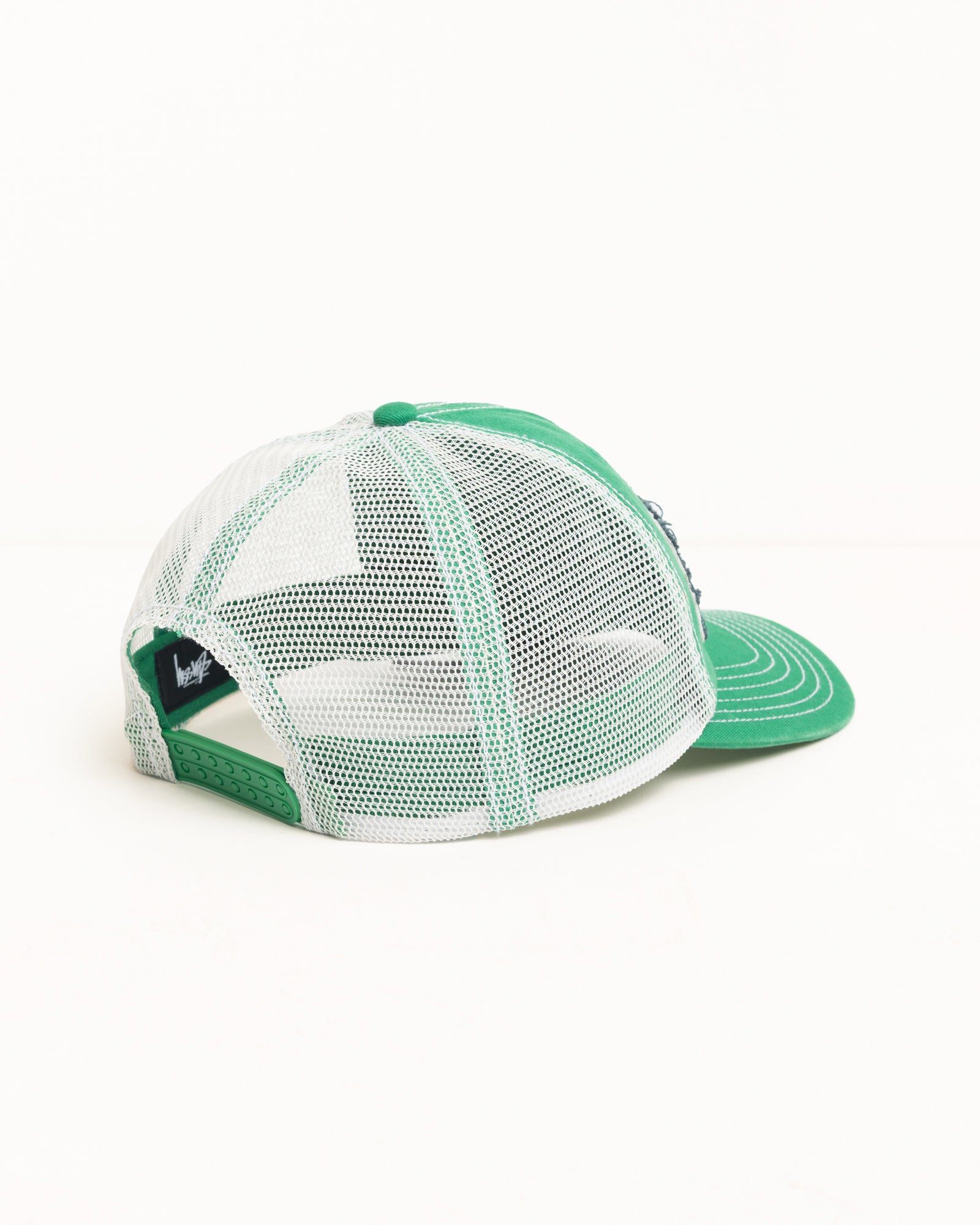 Mid-Depth Burly Threads Trucker – Green | Headwear | Stüssy UK