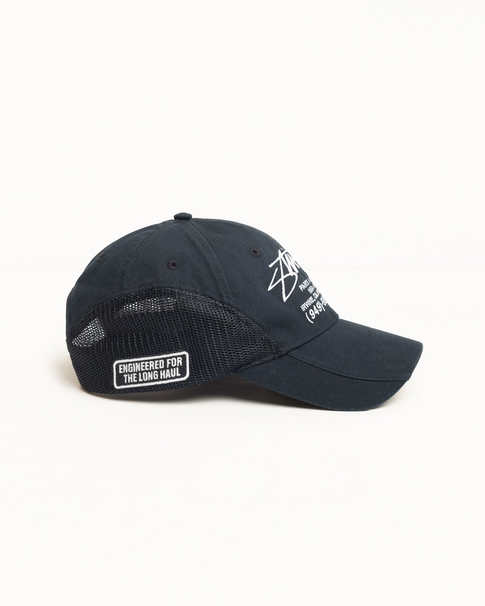 Parts & Service Mesh Cap – Black | Headwear | Stüssy UK