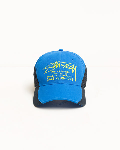 Parts & Service Mesh Cap – Blue | Headwear | Stüssy UK
