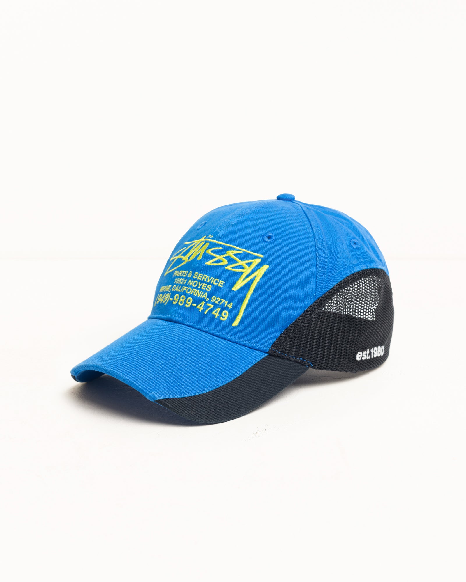 Parts & Service Mesh Cap – Blue | Headwear | Stüssy UK
