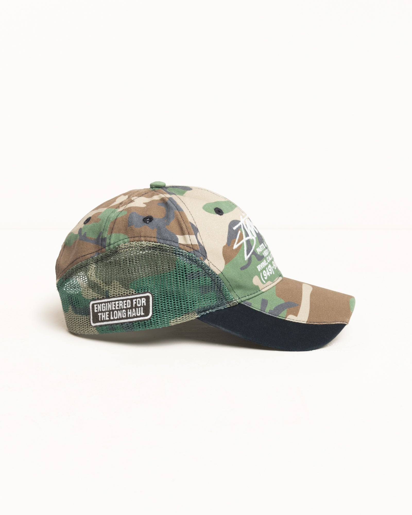 Parts & Service Mesh Cap – Camo | Headwear | Stüssy UK