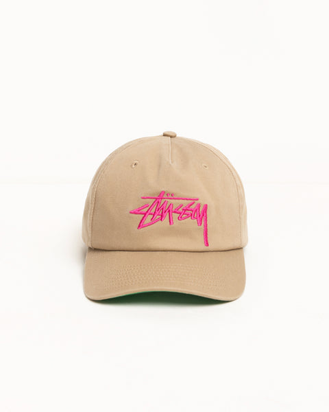 Big Stock Mid Depth Cap Accessories In Khaki