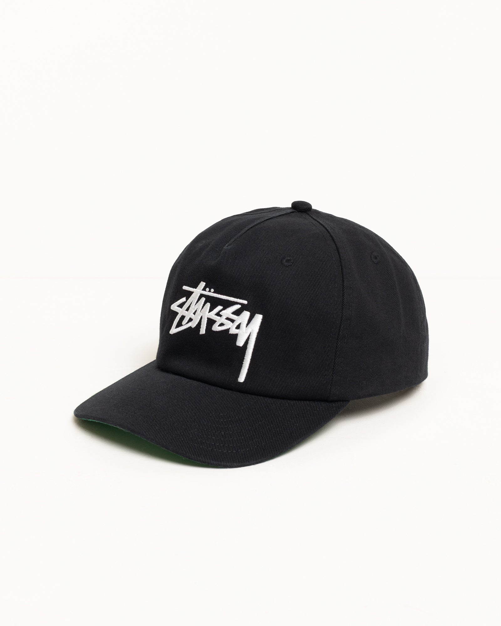 Mid-Depth Big Stock Snapback – Shadow Black | Headwear | Stüssy UK
