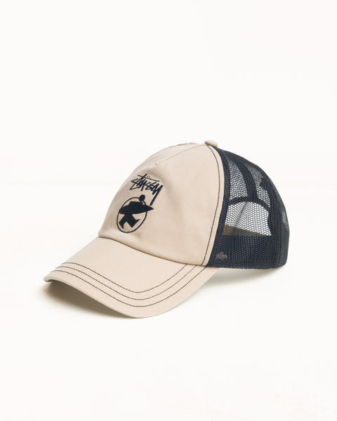Lp Beach Roots Trucker Cap Unisex In Tan