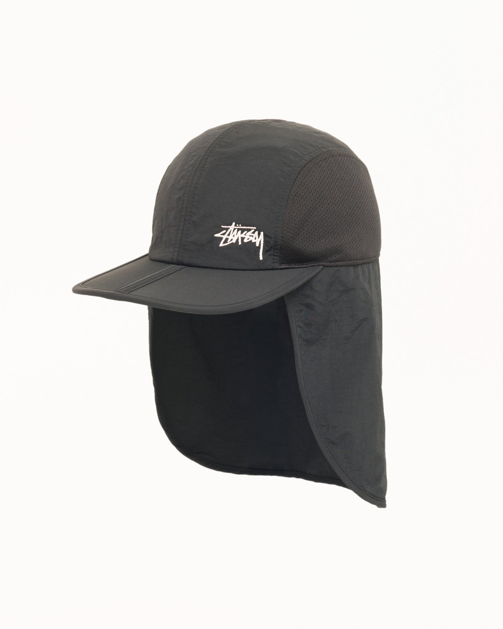 Foldable Shade Hat Unisex In Black