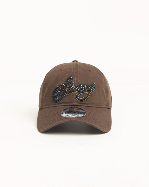 Cursive 9twenty Cap Unisex In Brown