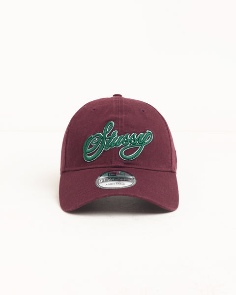 Cursive 9twenty Cap Unisex In Maroon