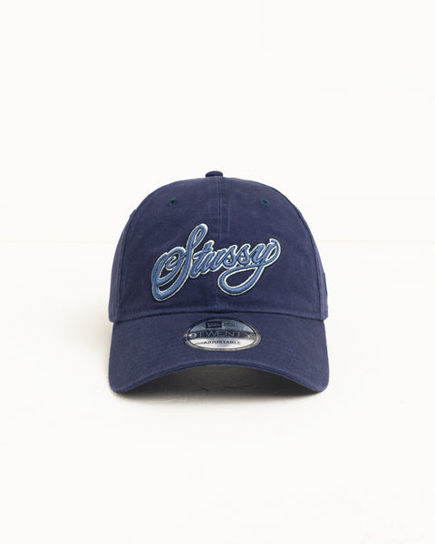 Cursive 9twenty Cap Unisex In Navy