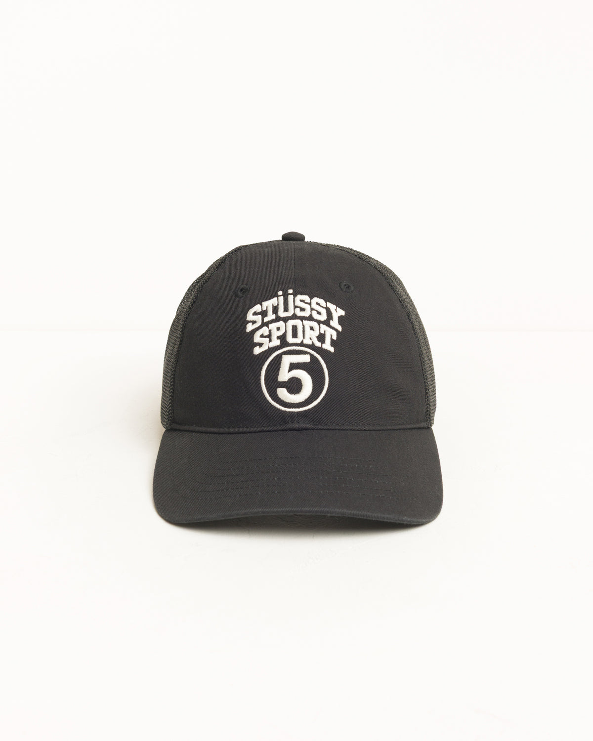 Lp Stussy Sport 5 Trucker Cap Unisex In Black