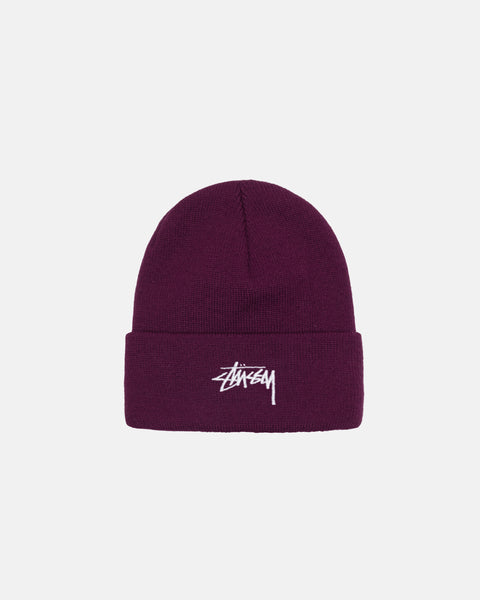 Cuff Beanie Stock in fig – Stüssy UK