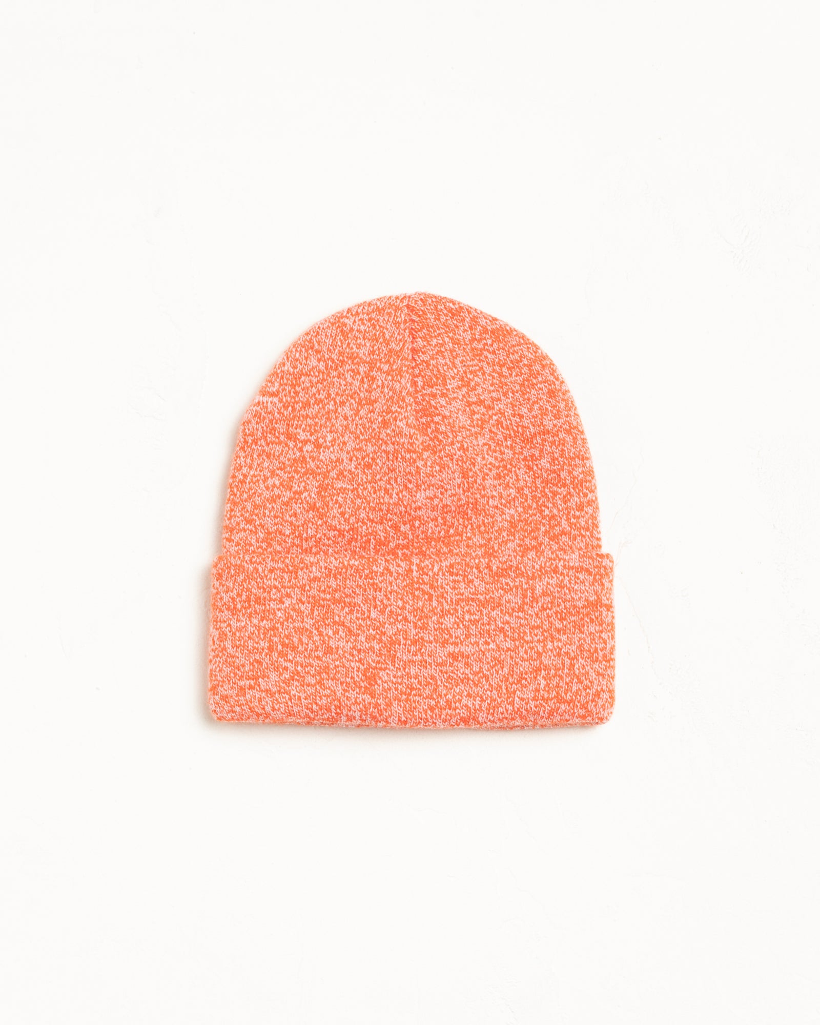 Stock Cuff Beanie Accessories In Marled Orange