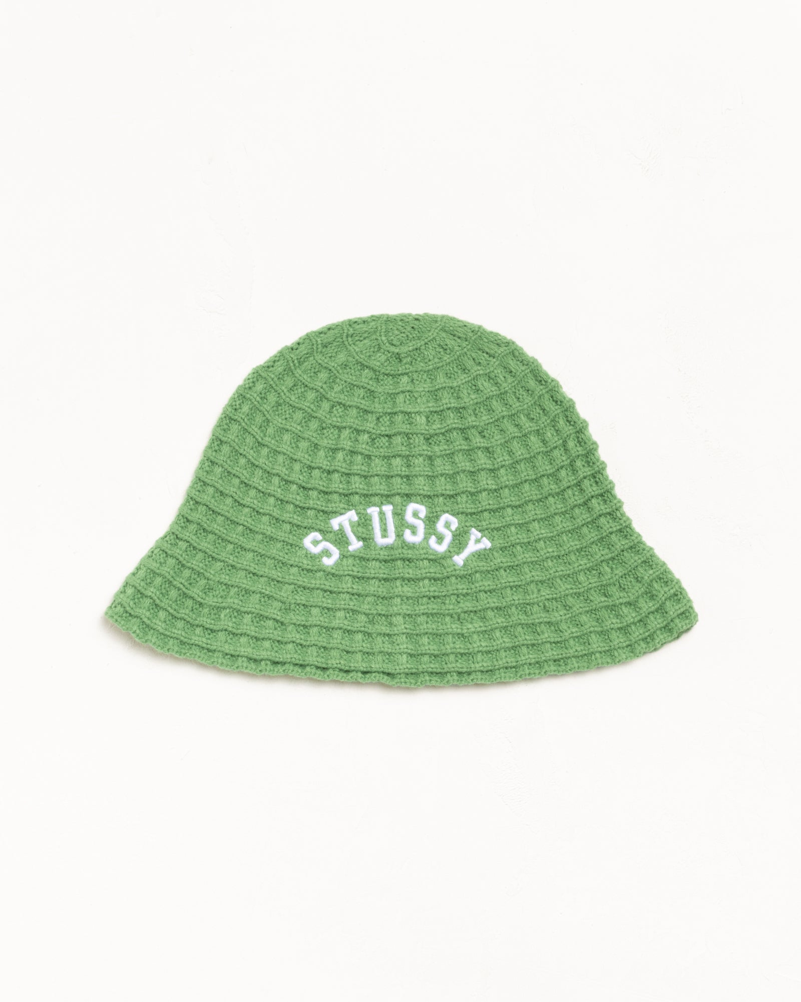 Waffle Knit Bucket Hat Accessories - In Green