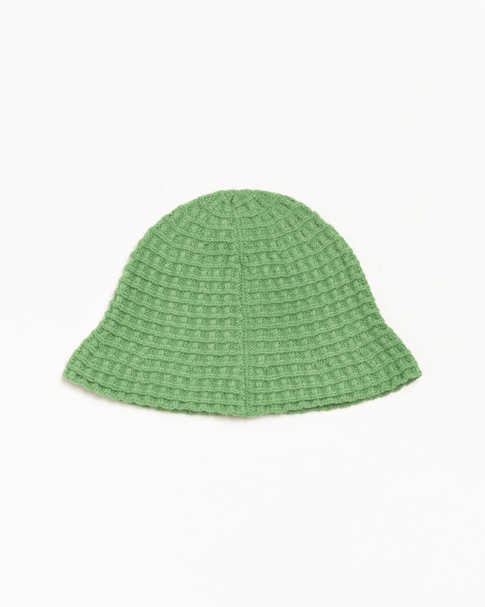 Waffle Knit Bucket Hat Accessories - In Green