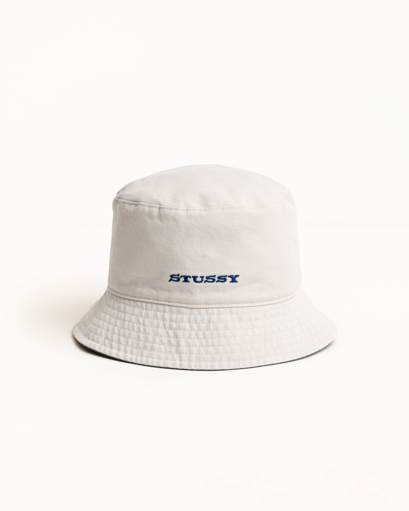 Reversible Stock Bucket Hat Unisex In Navy/stone