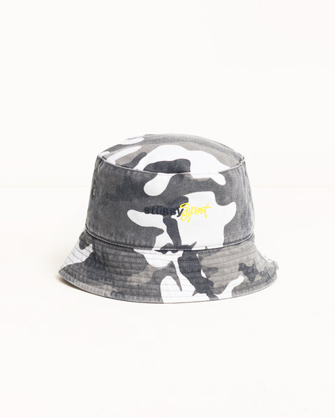 Stussy Sport Bucket Hat Unisex In Woodland Grey