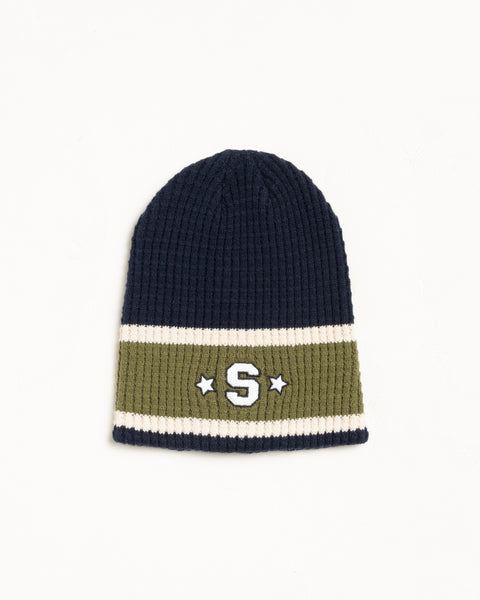 Varsity S Stripe Skullcap Accessories In Navy