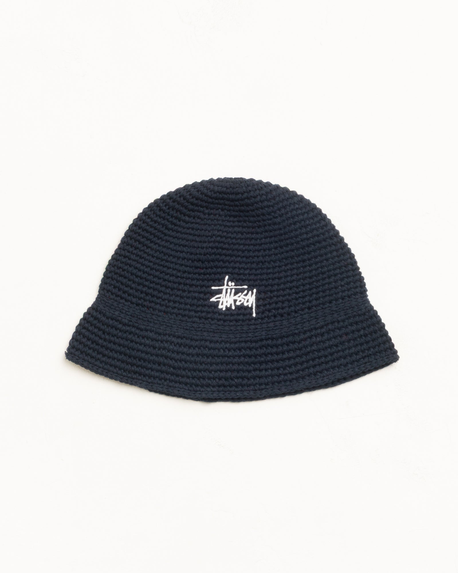 Basic Linen Knit Bucket Unisex In Black