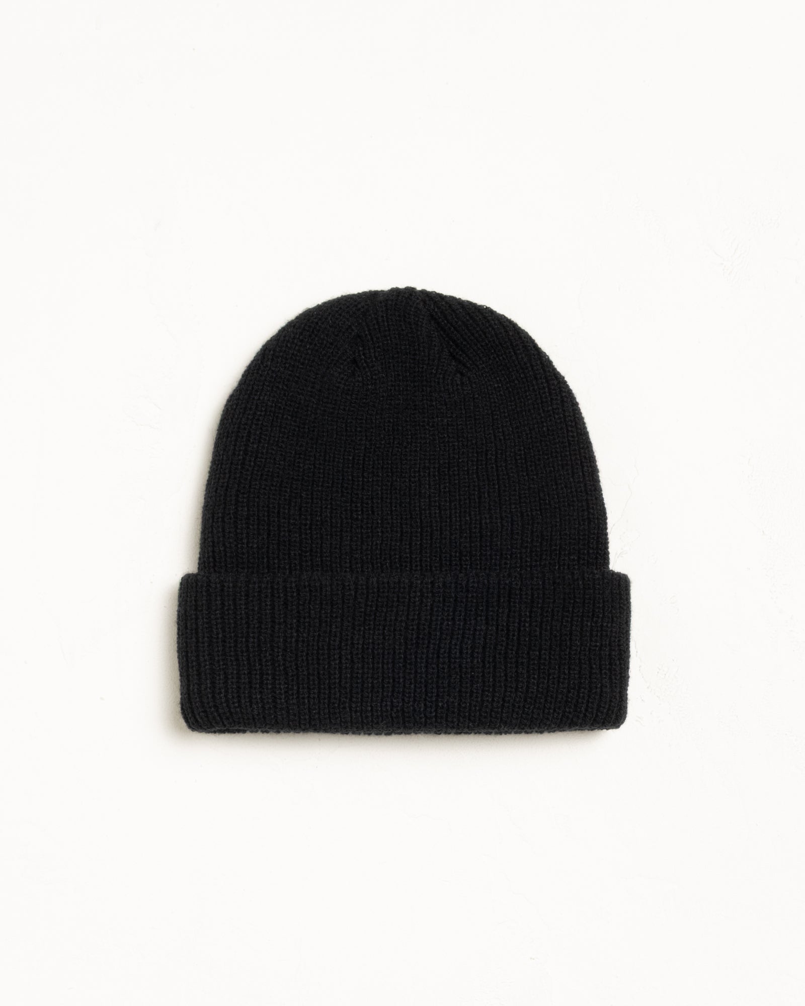 Basic Cuff Beanie Accessories In Black