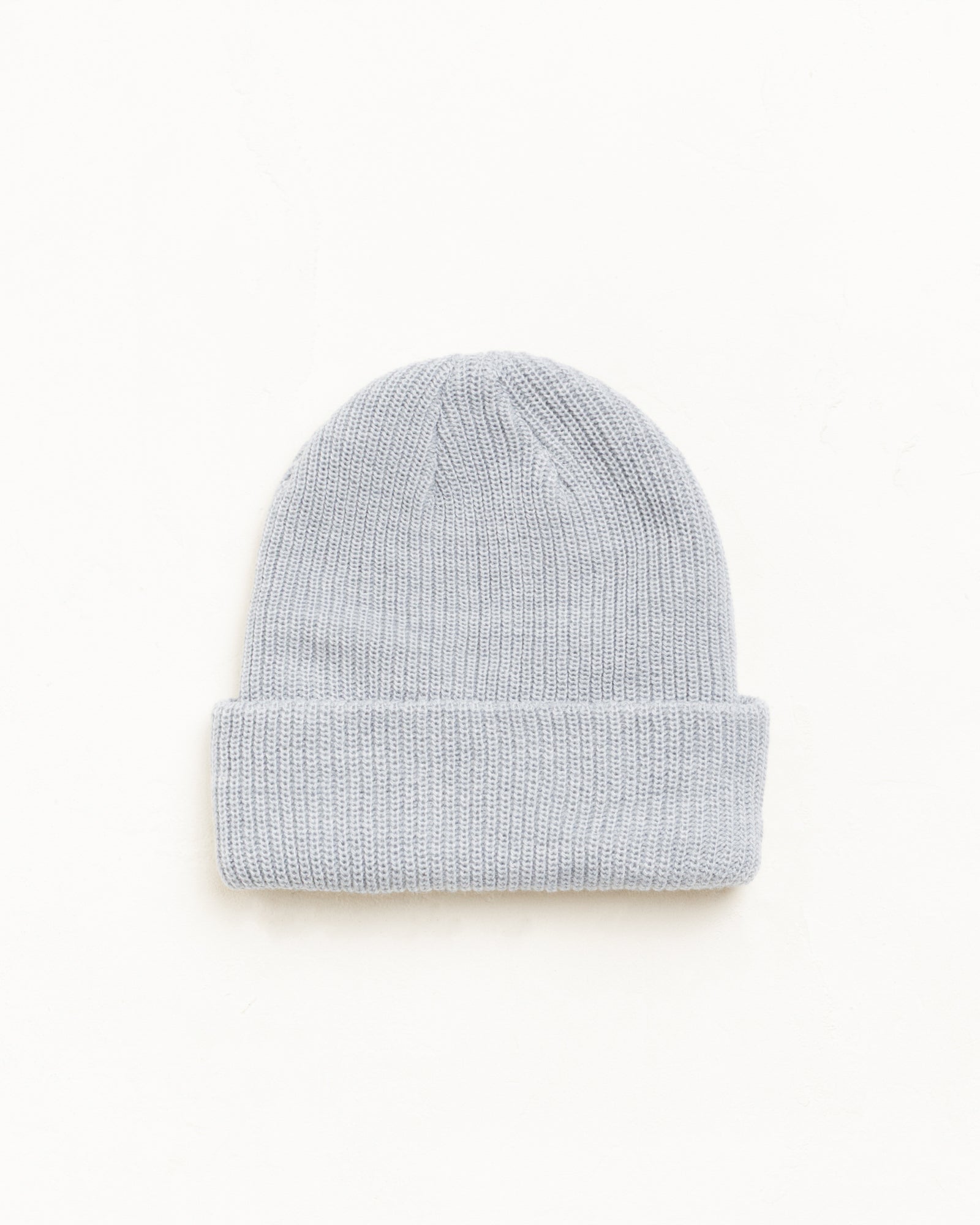 Basic Cuff Beanie Unisex In Heather Grey
