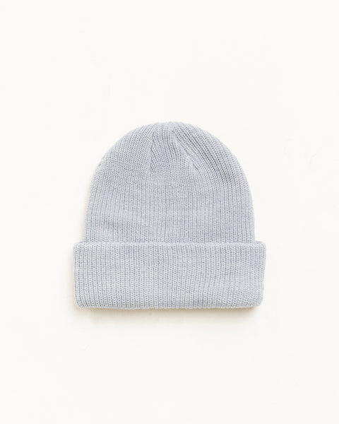 Basic Cuff Beanie Unisex In Heather Grey