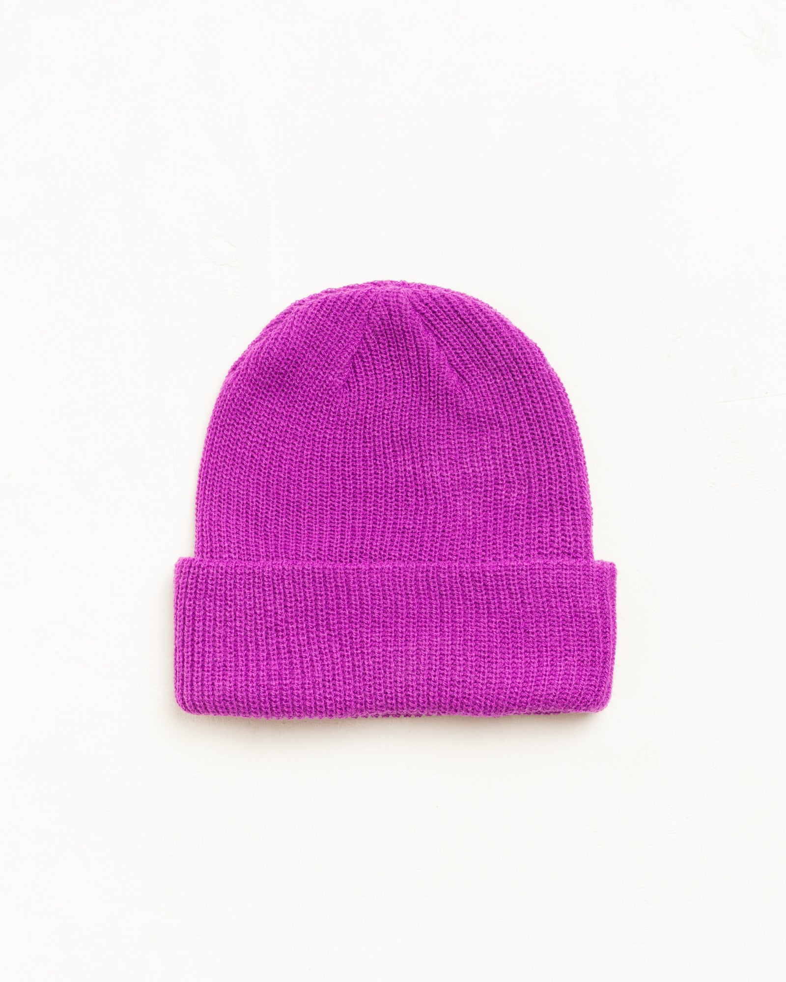 Basic Cuff Beanie Unisex In Violet