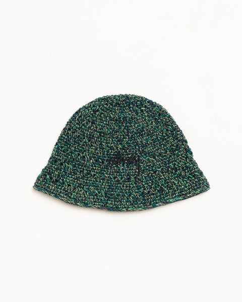 Hemp Stock Knit Bucket Hat – Multi Green | Headwear | Stüssy UK