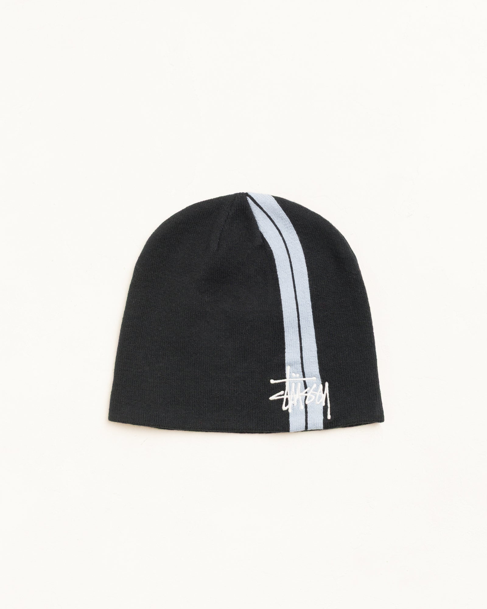 Double Stripe Skullcap Unisex In Black | hero:main:collection:new-arrivals,shirts,tops-shirts,all,tees,outerwear,denim,knits,accessories,sunglasses,hoodies,sweats,mens-hoodies-sweatshirts,shorts,pants,bottoms,crew-sweats,zip-ups,swim,sweatpants,graphics,lazy-tees,swim,basic-9twenty,button-ups,shorts,cargos,denim-jeans,bottoms,bags,belts,wearables,gear,footwear,button-ups,basic-tops,jerseys,big-ol,classics,slim,jackets,all, | product-card-slider
