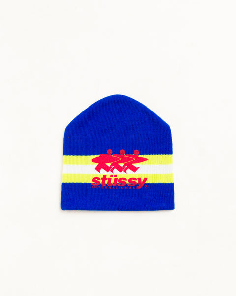 Stripe Ski Beanie Unisex In Blue