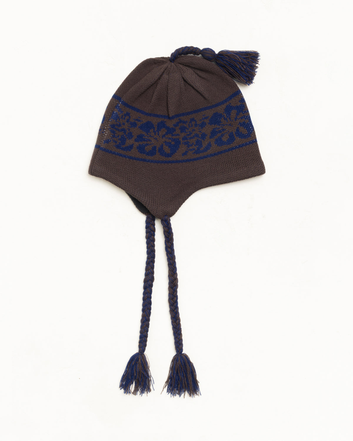 Hawaiian Earflap Beanie Unisex In Brown