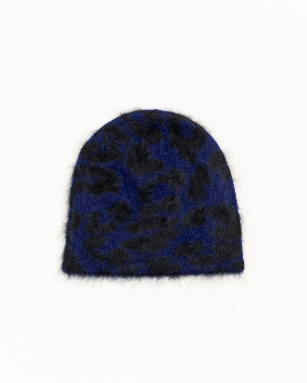Cashmere Leopard Skullcap Unisex In Royal