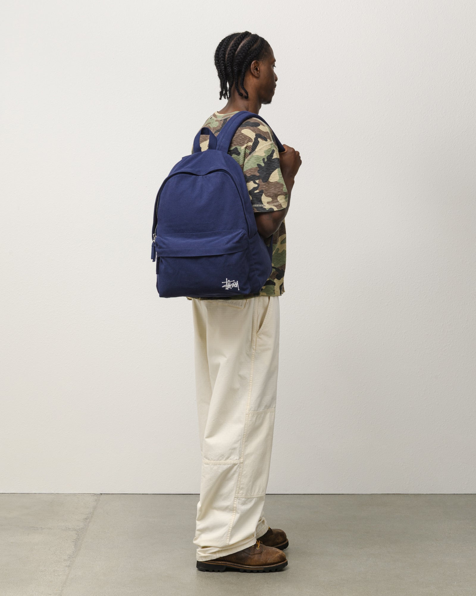 Canvas Backpack - Navy | Accessories | Stüssy UK
