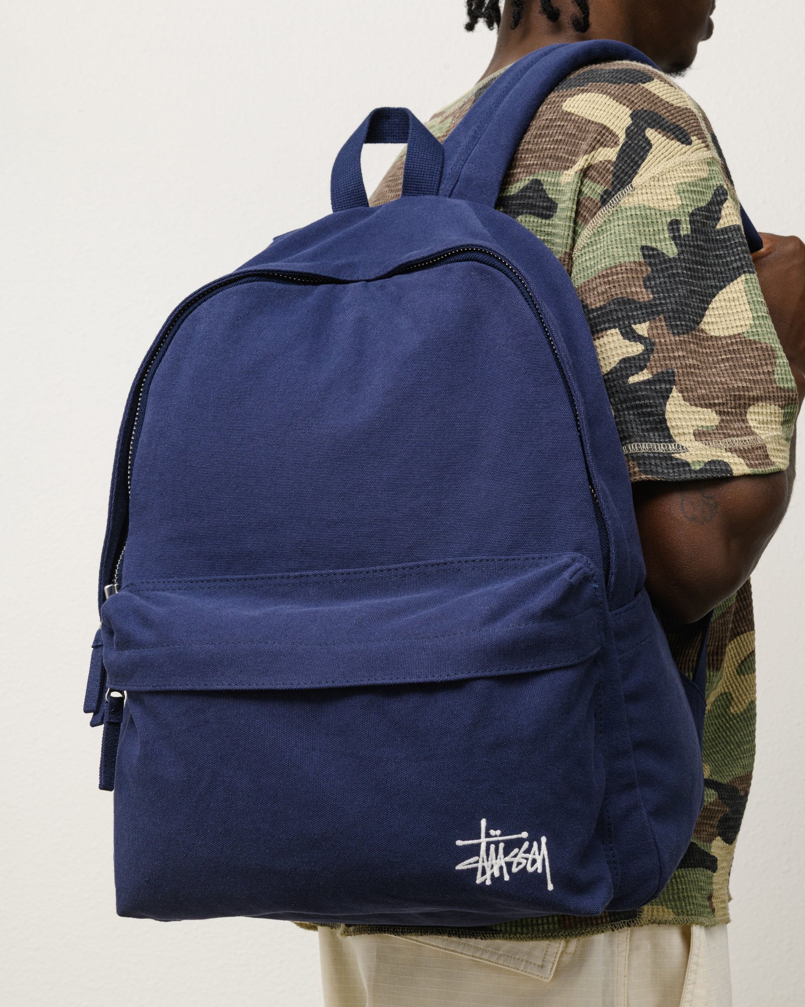Canvas Backpack - Navy | Accessories | Stüssy UK