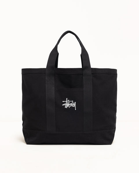 Canvas Extra Large Tote Bag Unisex In Black