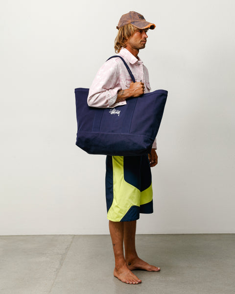 Canvas Extra Large Tote bag in the color Navy