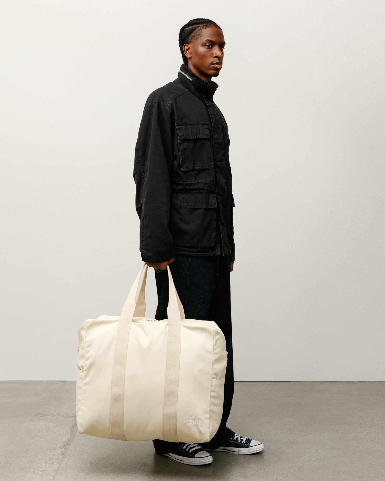 バッグ Stussy CANVAS FLIGHT BAG Canvas Flight Bag – Natural | Accessories | Stüssy UK