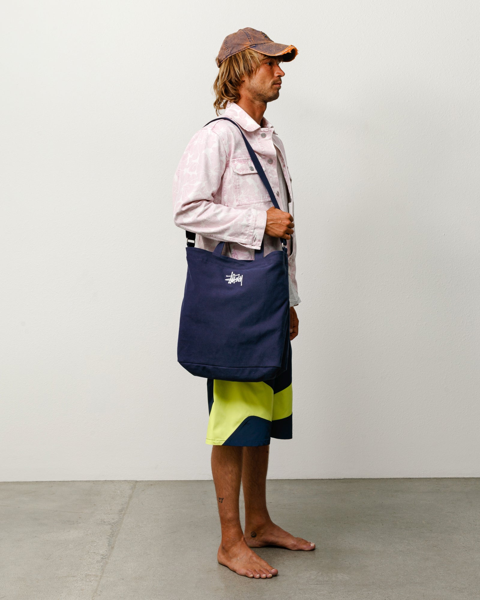 Canvas Crossbody Bag Unisex In Navy