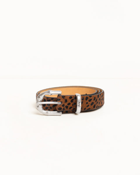 Bamboo Buckle Belt Accessories In Hairy Leopard Pattern