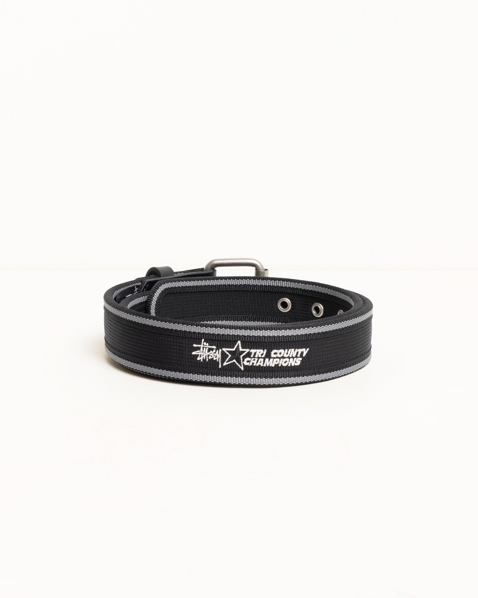 Tri County Webbing Belt – Black | Accessories | Stüssy UK