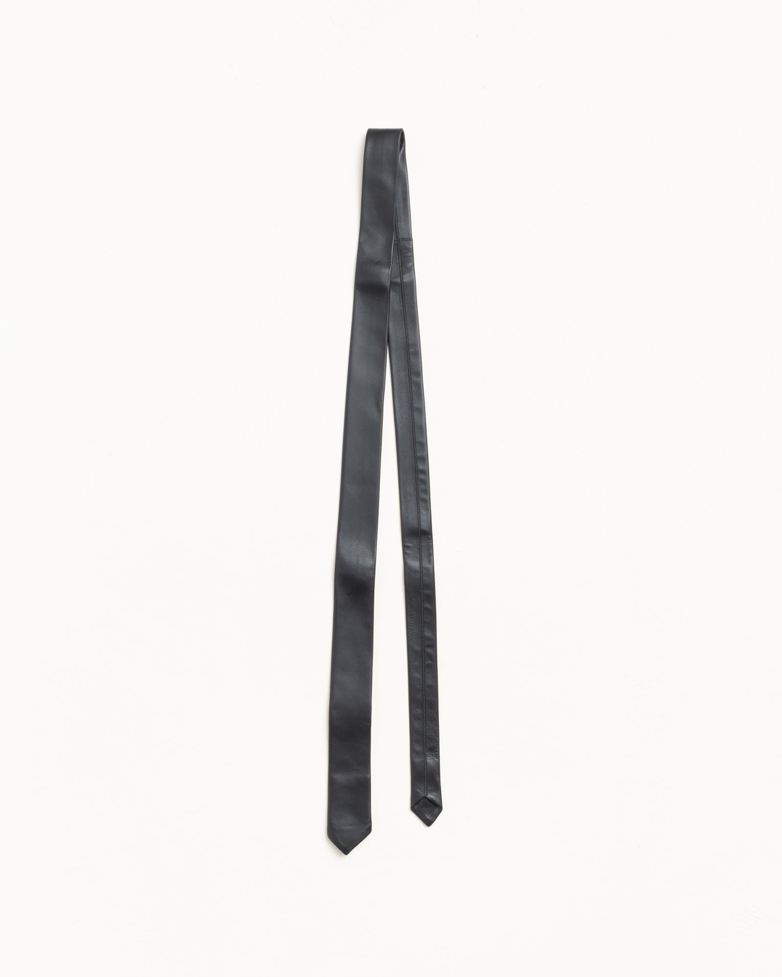 Leather Tie – Black | All Accessories | Stüssy UK