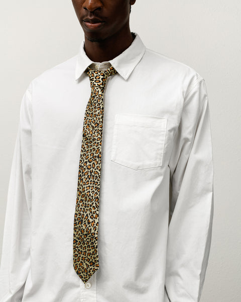 Jacquard Leopard Tie – Tan Leopard | Accessories | Stüssy UK