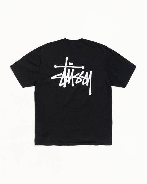 Basic Stussy Pig. Dyed Tee Mens Short Sleeve In Black