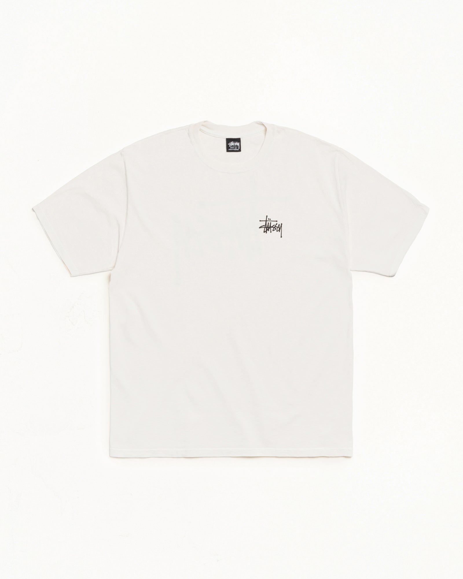 Basic Stüssy Tee Pigment Dyed – Natural | Tee & Sweats | Stüssy UK